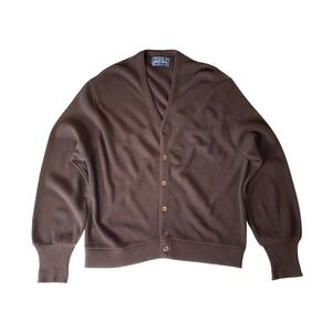 Vtg Arnold Palmer Robert Bruce Cardigan Sweater Wool Preppy Grandpacore Grunge